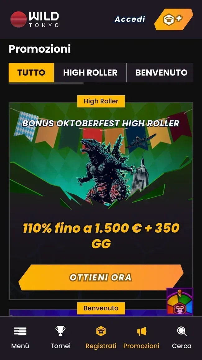 Wildtokyo Bonus